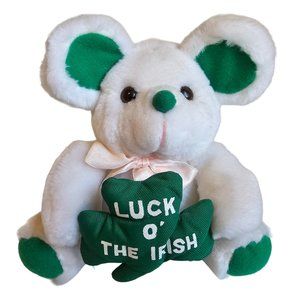 Soft Things Luck O The Irish Mouse Plush Stuffed Animal St Patricks Day Vintage